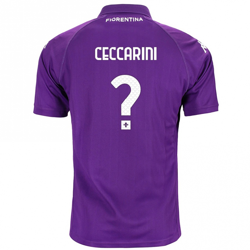 Vaikiškas Mattia Ceccarini #0 Violetinė Namų Marškinėliai 2024/25 T-Shirt