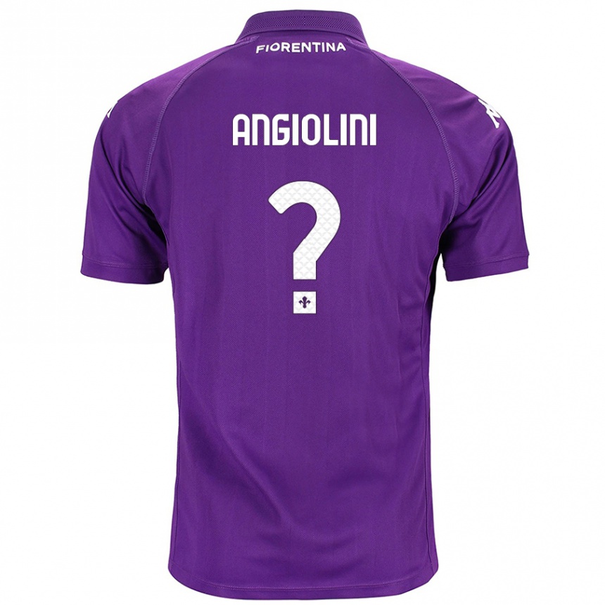 Vaikiškas Gianmarco Angiolini #0 Violetinė Namų Marškinėliai 2024/25 T-Shirt