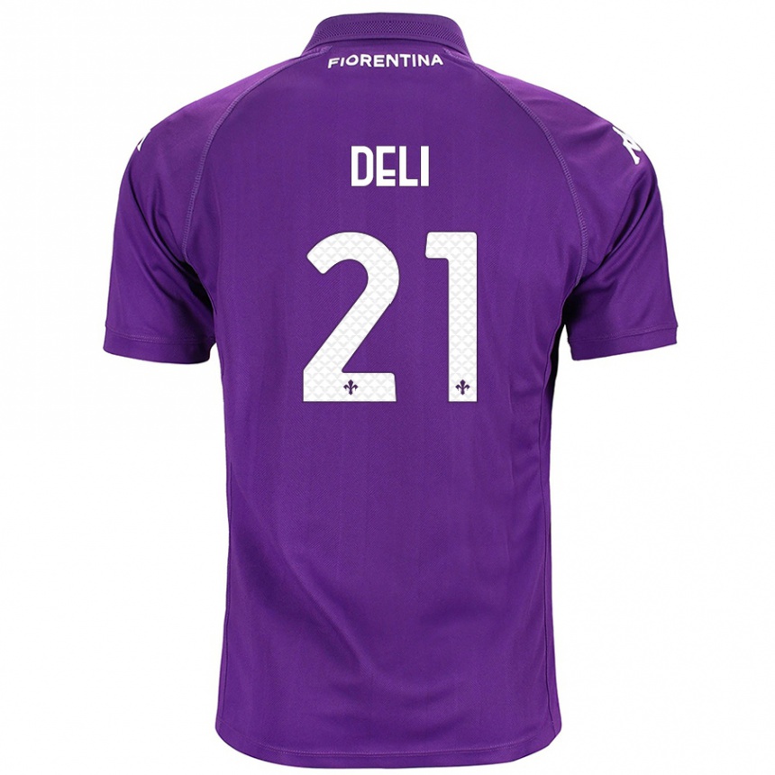 Vaikiškas Lapo Deli #21 Violetinė Namų Marškinėliai 2024/25 T-Shirt