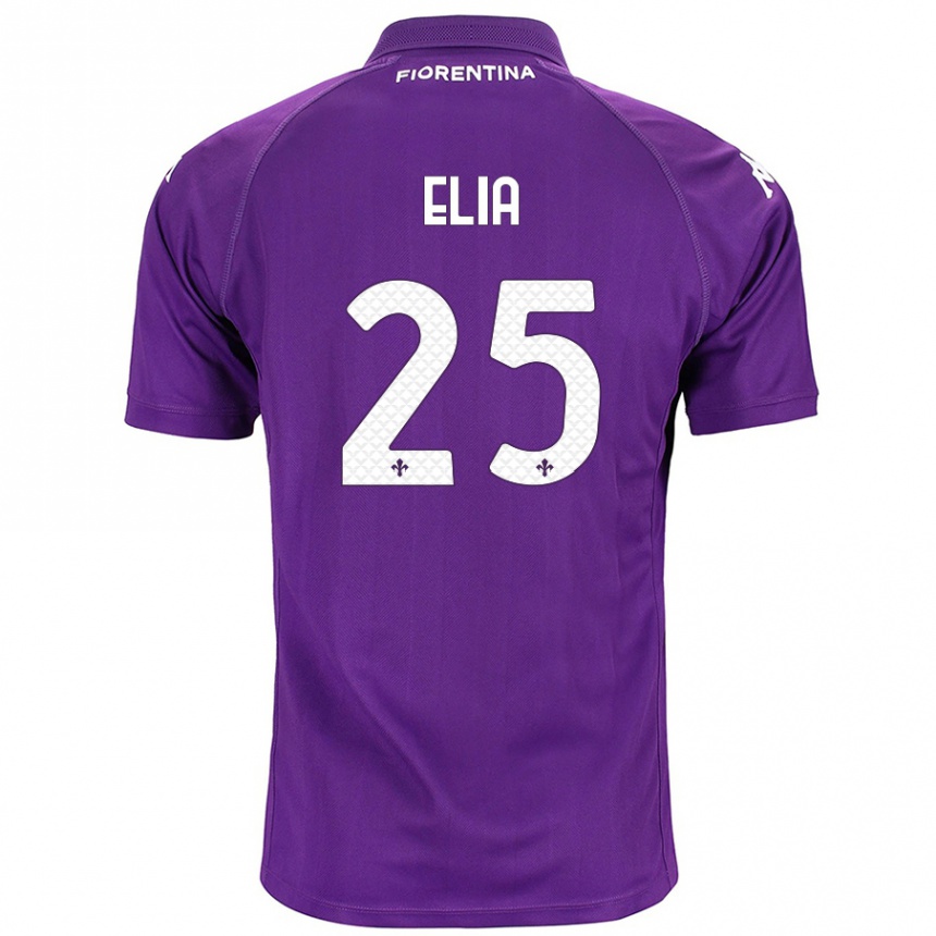 Vaikiškas Mirko Elia #25 Violetinė Namų Marškinėliai 2024/25 T-Shirt