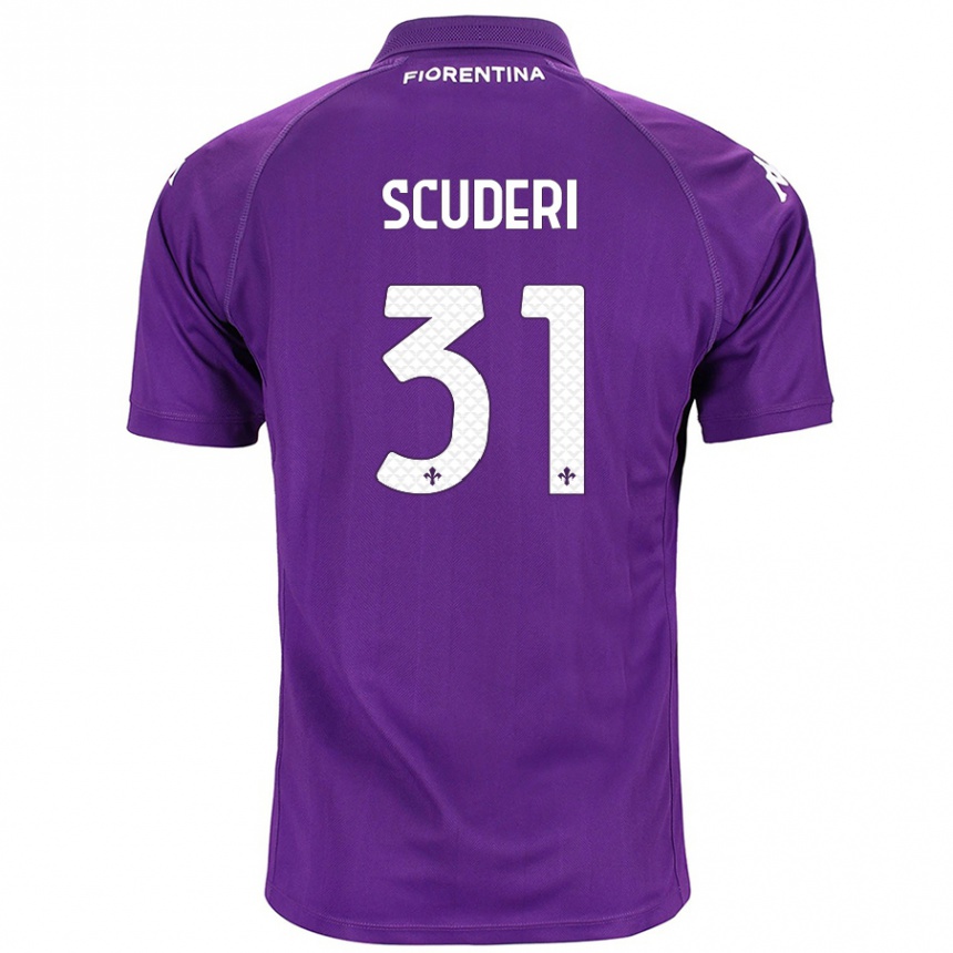 Vaikiškas Giulio Scuderi #31 Violetinė Namų Marškinėliai 2024/25 T-Shirt