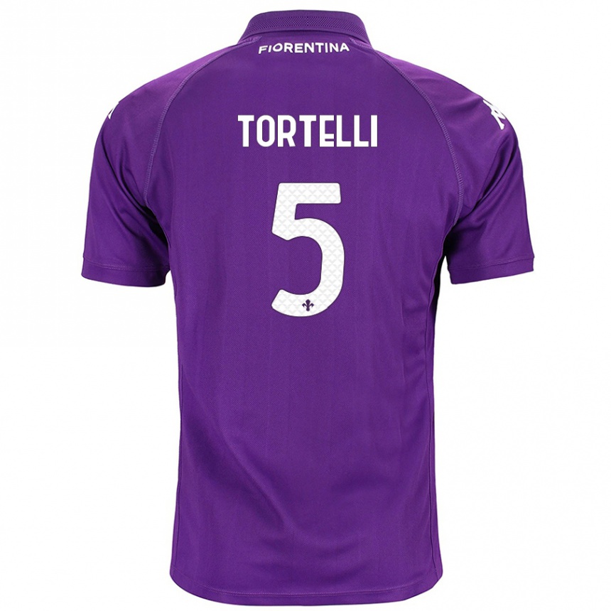 Vaikiškas Alice Tortelli #5 Violetinė Namų Marškinėliai 2024/25 T-Shirt