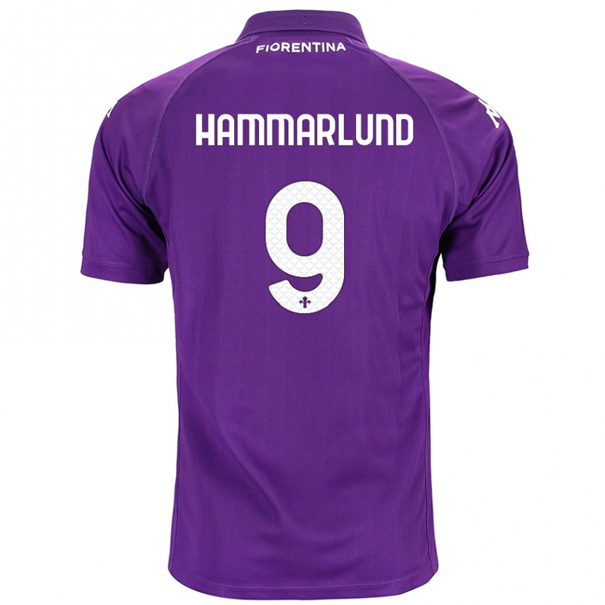 Vaikiškas Pauline Hammarlund #9 Violetinė Namų Marškinėliai 2024/25 T-Shirt