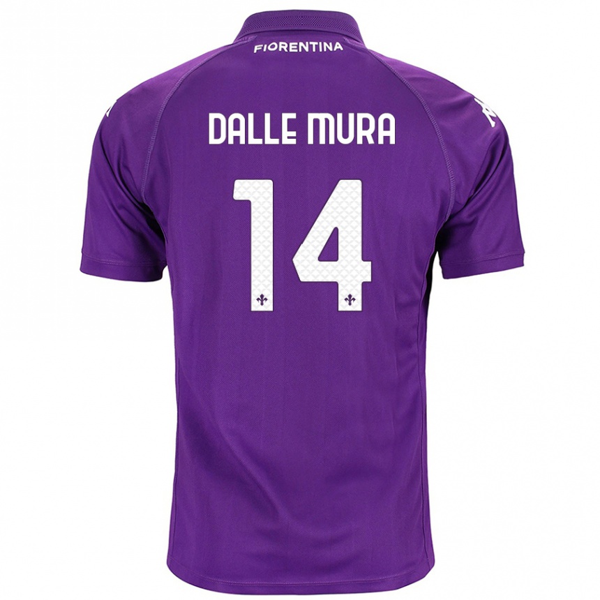 Vaikiškas Christian Dalle Mura #14 Violetinė Namų Marškinėliai 2024/25 T-Shirt