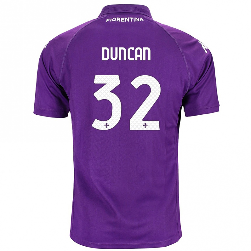 Vaikiškas Alfred Duncan #32 Violetinė Namų Marškinėliai 2024/25 T-Shirt