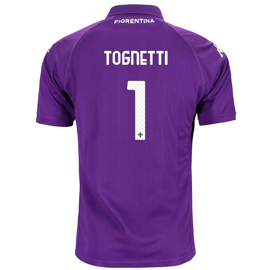 Vaikiškas Laerte Tognetti #1 Violetinė Namų Marškinėliai 2024/25 T-Shirt