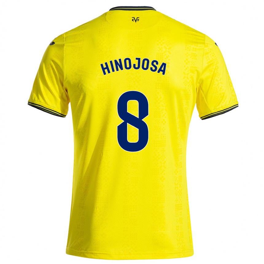 Vaikiškas Sergio Hinojosa #8 Geltona Juoda Namų Marškinėliai 2024/25 T-Shirt