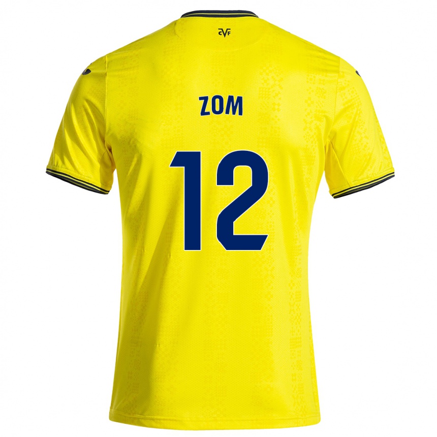 Vaikiškas Ludo Zom #12 Geltona Juoda Namų Marškinėliai 2024/25 T-Shirt