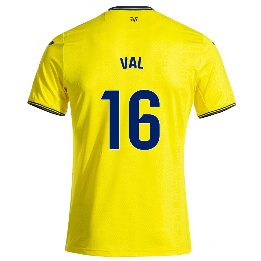 Vaikiškas Brais Val #16 Geltona Juoda Namų Marškinėliai 2024/25 T-Shirt