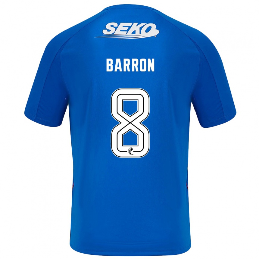 Vaikiškas Connor Barron #8 Tamsiai Mėlyna Namų Marškinėliai 2024/25 T-Shirt