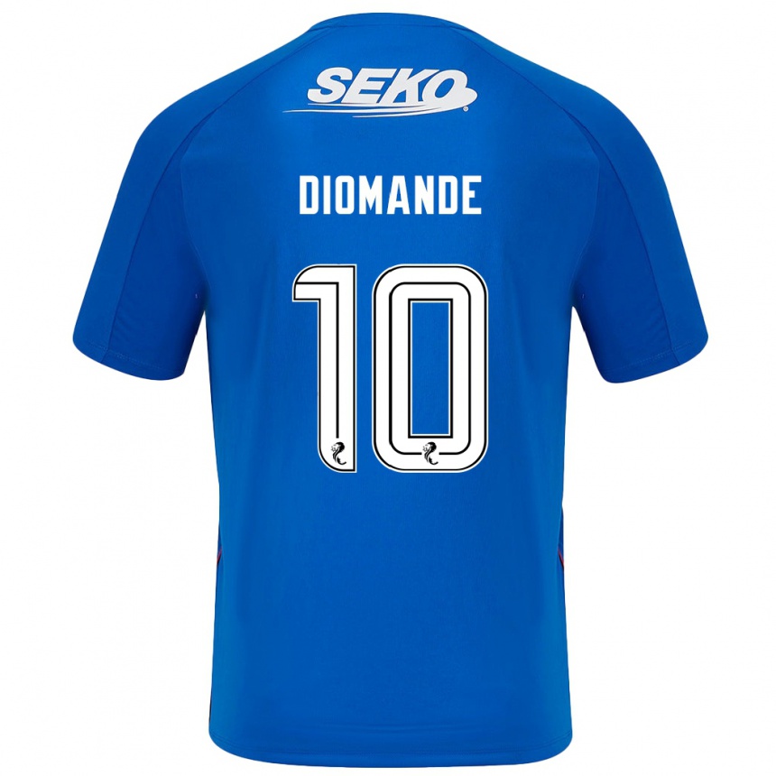 Vaikiškas Mohamed Diomandé #10 Tamsiai Mėlyna Namų Marškinėliai 2024/25 T-Shirt