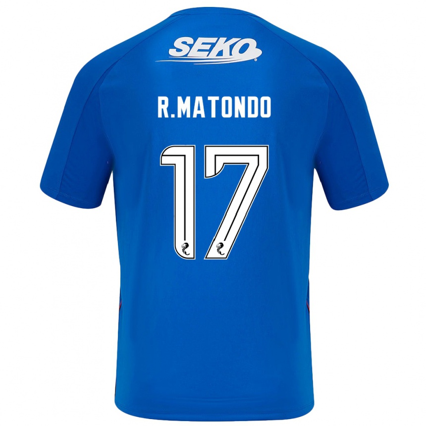 Vaikiškas Rabbi Matondo #17 Tamsiai Mėlyna Namų Marškinėliai 2024/25 T-Shirt