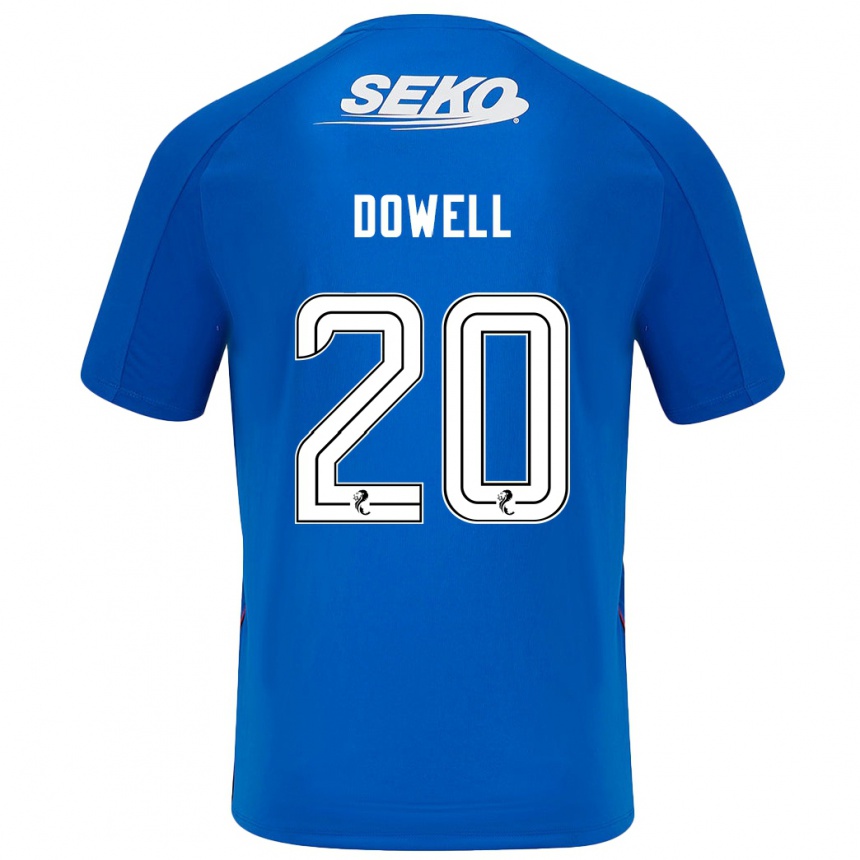 Vaikiškas Kieran Dowell #20 Tamsiai Mėlyna Namų Marškinėliai 2024/25 T-Shirt