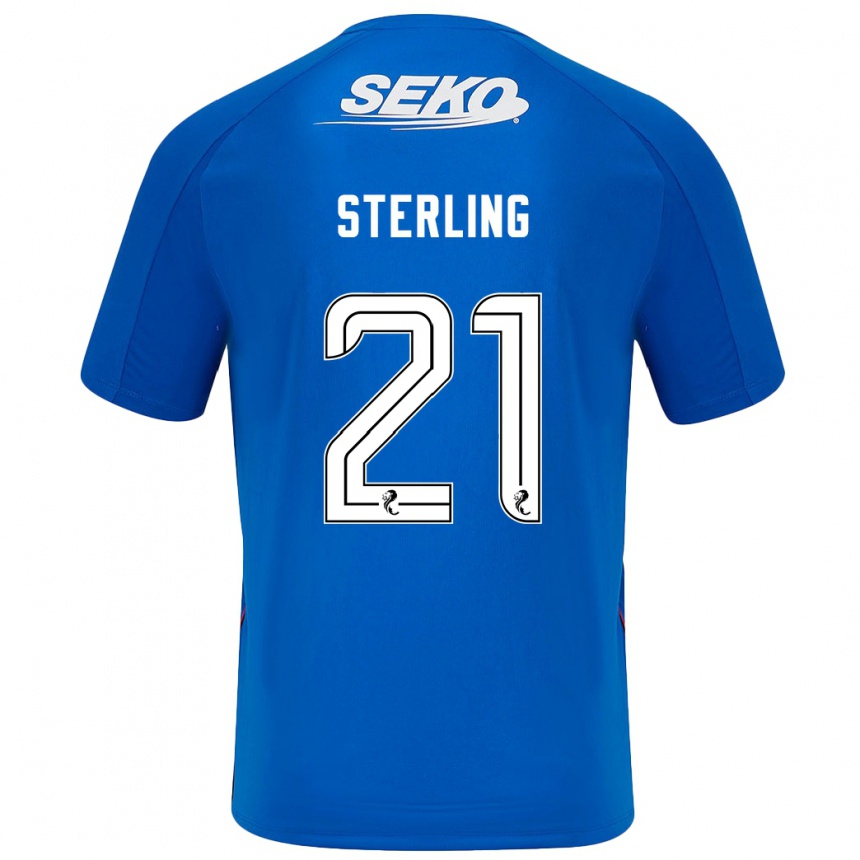 Vaikiškas Dujon Sterling #21 Tamsiai Mėlyna Namų Marškinėliai 2024/25 T-Shirt