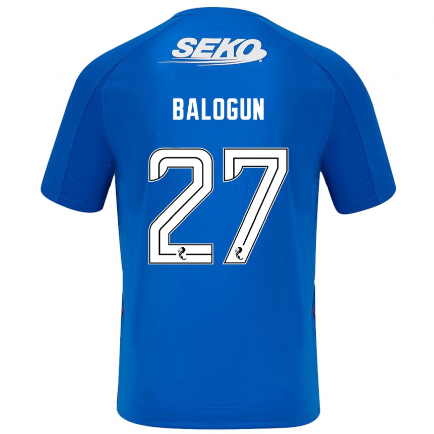 Vaikiškas Leon Balogun #27 Tamsiai Mėlyna Namų Marškinėliai 2024/25 T-Shirt