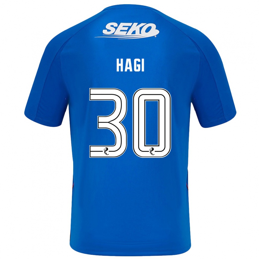 Vaikiškas Ianis Hagi #30 Tamsiai Mėlyna Namų Marškinėliai 2024/25 T-Shirt