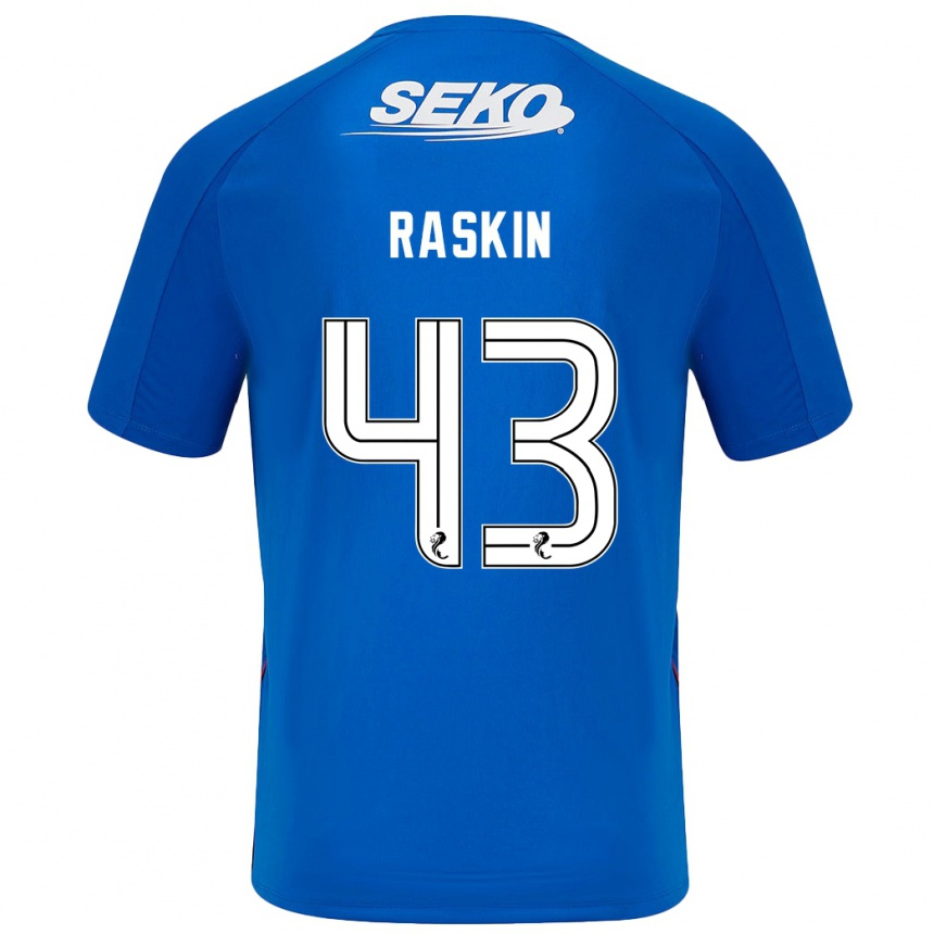 Vaikiškas Nicolas Raskin #43 Tamsiai Mėlyna Namų Marškinėliai 2024/25 T-Shirt