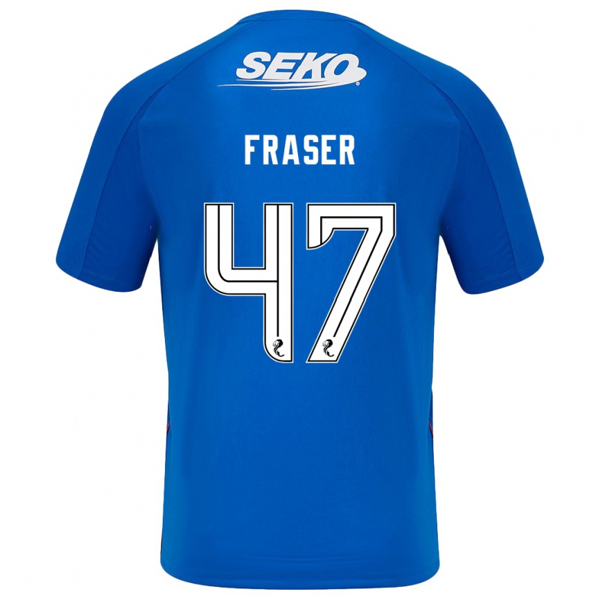 Vaikiškas Robbie Fraser #47 Tamsiai Mėlyna Namų Marškinėliai 2024/25 T-Shirt