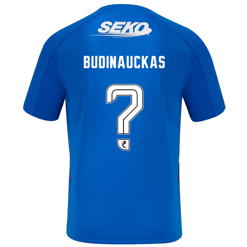 Vaikiškas Lewis Budinauckas #0 Tamsiai Mėlyna Namų Marškinėliai 2024/25 T-Shirt