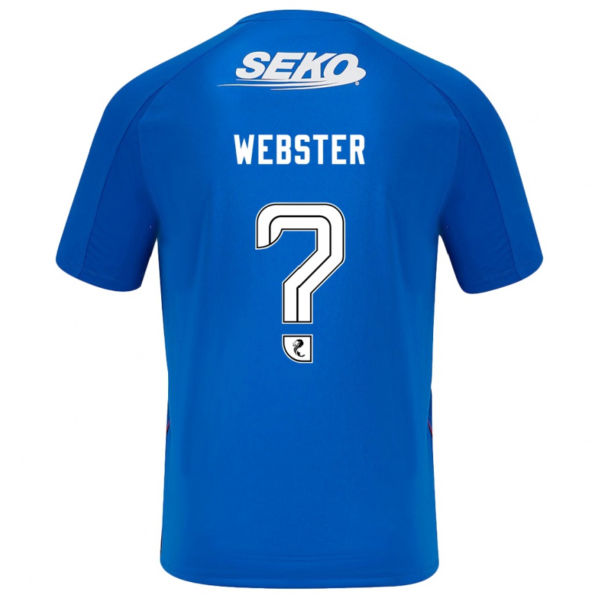 Vaikiškas Kristian Webster #0 Tamsiai Mėlyna Namų Marškinėliai 2024/25 T-Shirt