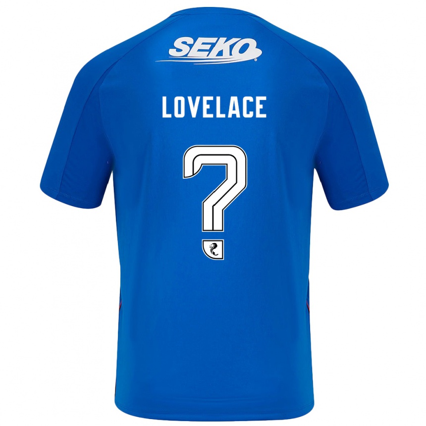 Vaikiškas Zak Lovelace #0 Tamsiai Mėlyna Namų Marškinėliai 2024/25 T-Shirt