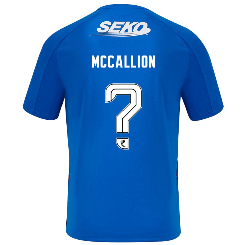 Vaikiškas Aiden Mccallion #0 Tamsiai Mėlyna Namų Marškinėliai 2024/25 T-Shirt