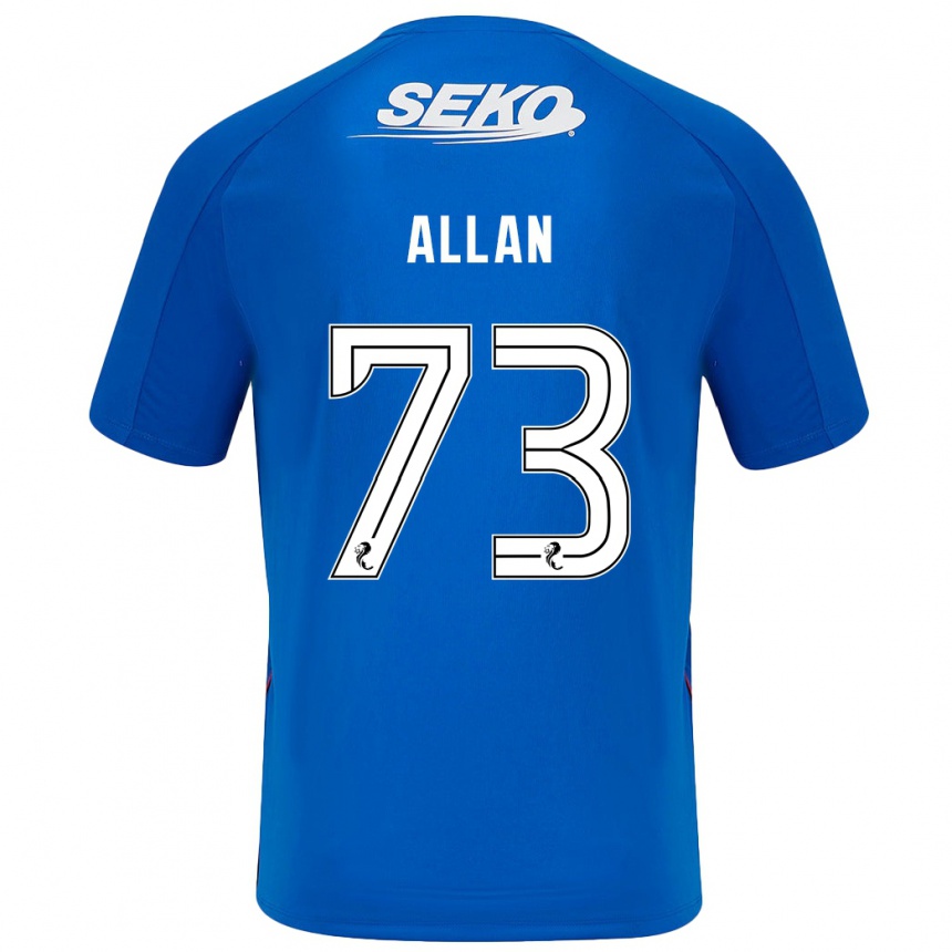 Vaikiškas Connor Allan #73 Tamsiai Mėlyna Namų Marškinėliai 2024/25 T-Shirt