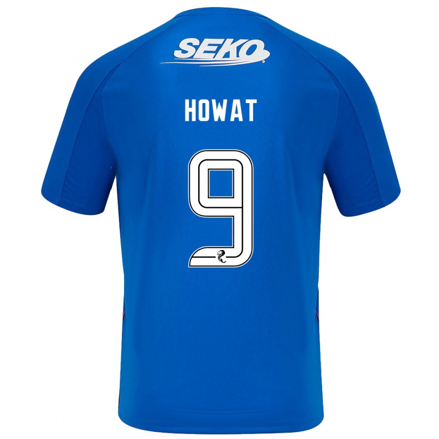 Vaikiškas Kirsty Howat #9 Tamsiai Mėlyna Namų Marškinėliai 2024/25 T-Shirt