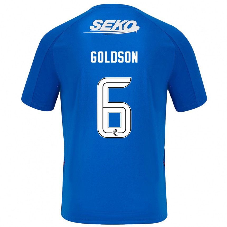 Vaikiškas Connor Goldson #6 Tamsiai Mėlyna Namų Marškinėliai 2024/25 T-Shirt