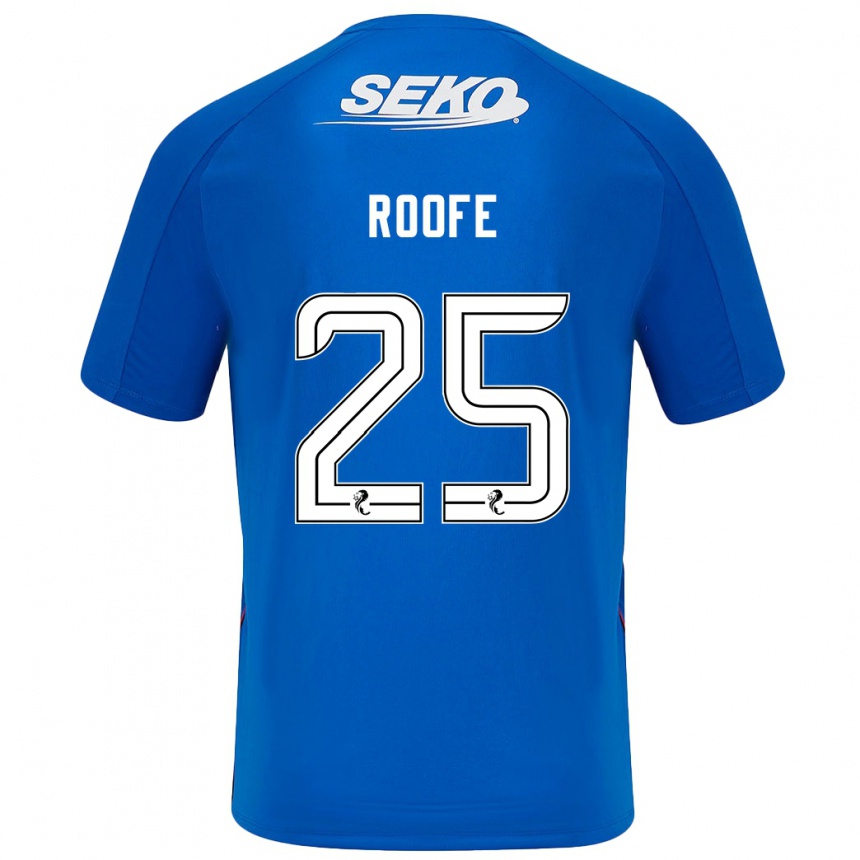 Vaikiškas Kemar Roofe #25 Tamsiai Mėlyna Namų Marškinėliai 2024/25 T-Shirt