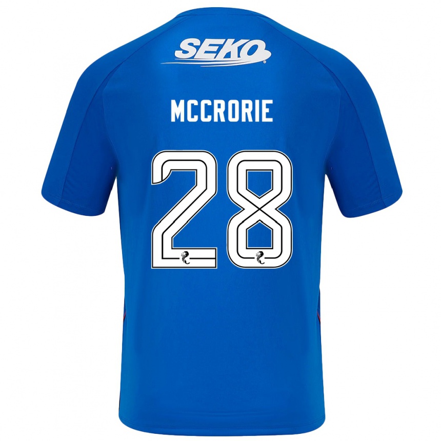 Vaikiškas Robby Mccrorie #28 Tamsiai Mėlyna Namų Marškinėliai 2024/25 T-Shirt