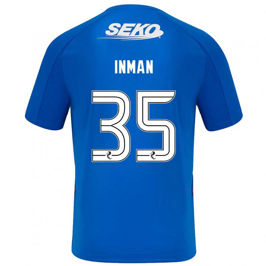 Vaikiškas Lucy Inman #35 Tamsiai Mėlyna Namų Marškinėliai 2024/25 T-Shirt