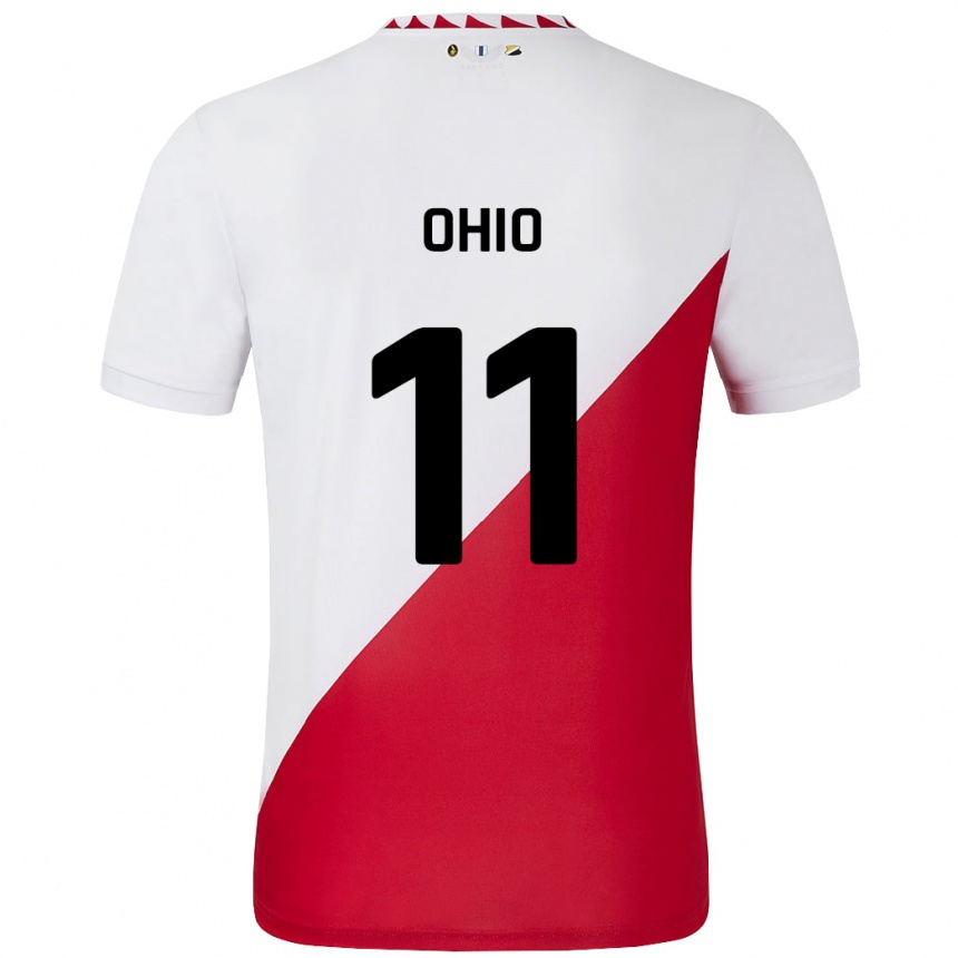 Vaikiškas Noah Ohio #11 Balta Raudona Namų Marškinėliai 2024/25 T-Shirt