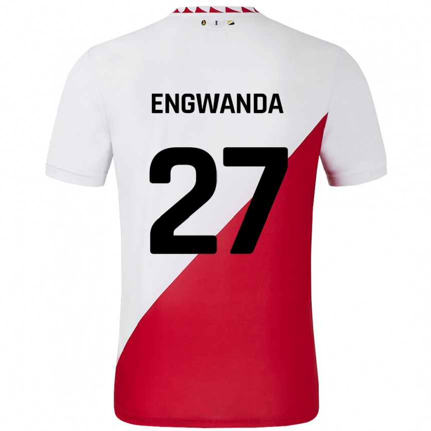 Vaikiškas Alonzo Engwanda #27 Balta Raudona Namų Marškinėliai 2024/25 T-Shirt