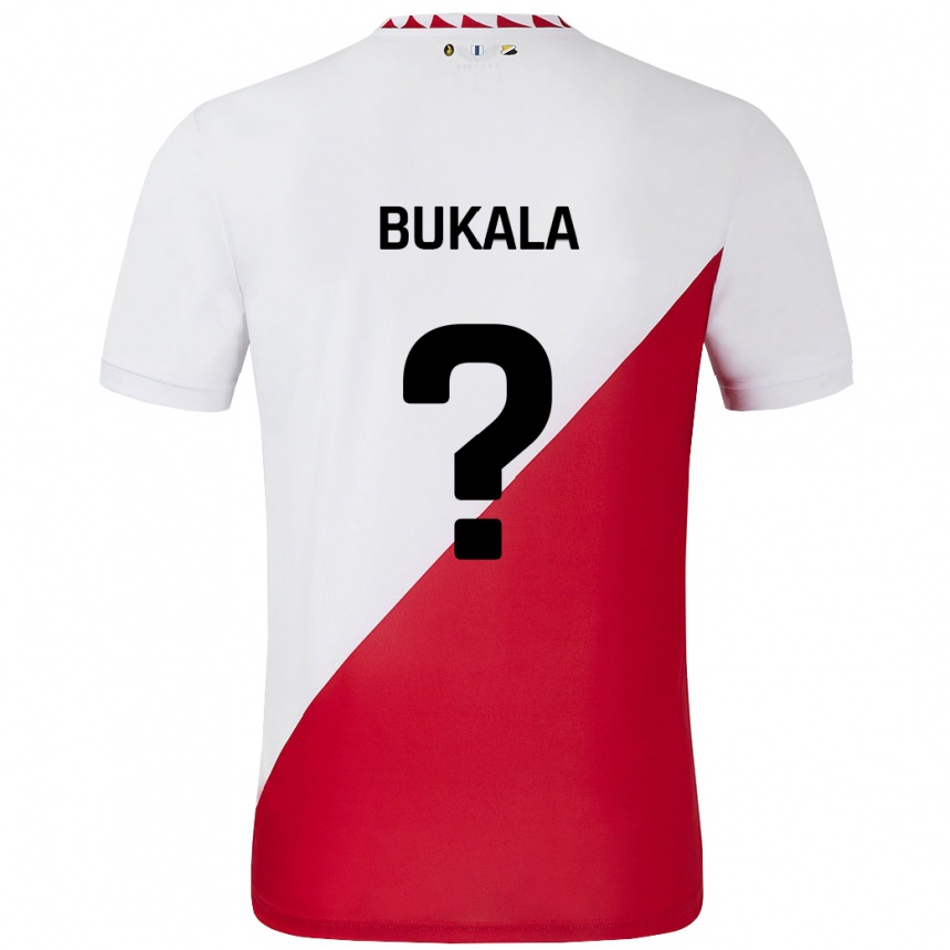 Vaikiškas Nordin Bukala #0 Balta Raudona Namų Marškinėliai 2024/25 T-Shirt