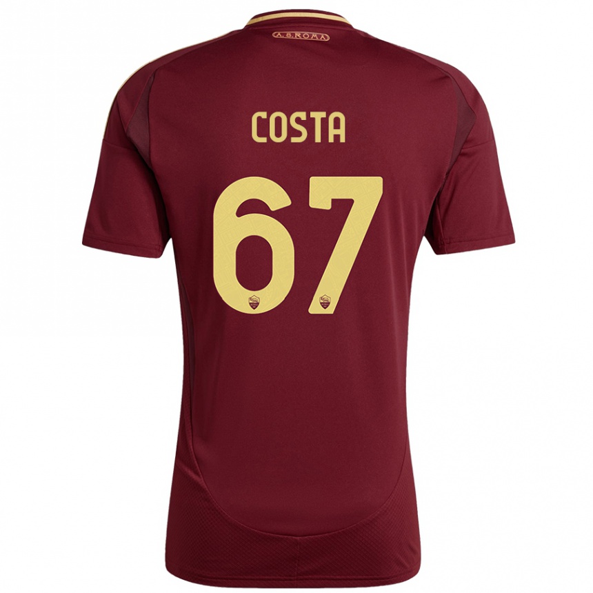 Vaikiškas João Costa #67 Raudonas Rudas Auksas Namų Marškinėliai 2024/25 T-Shirt