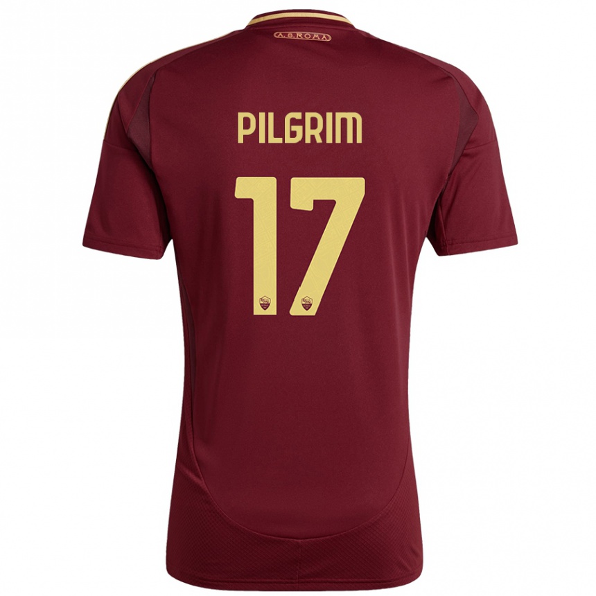 Vaikiškas Alayah Pilgrim #17 Raudonas Rudas Auksas Namų Marškinėliai 2024/25 T-Shirt