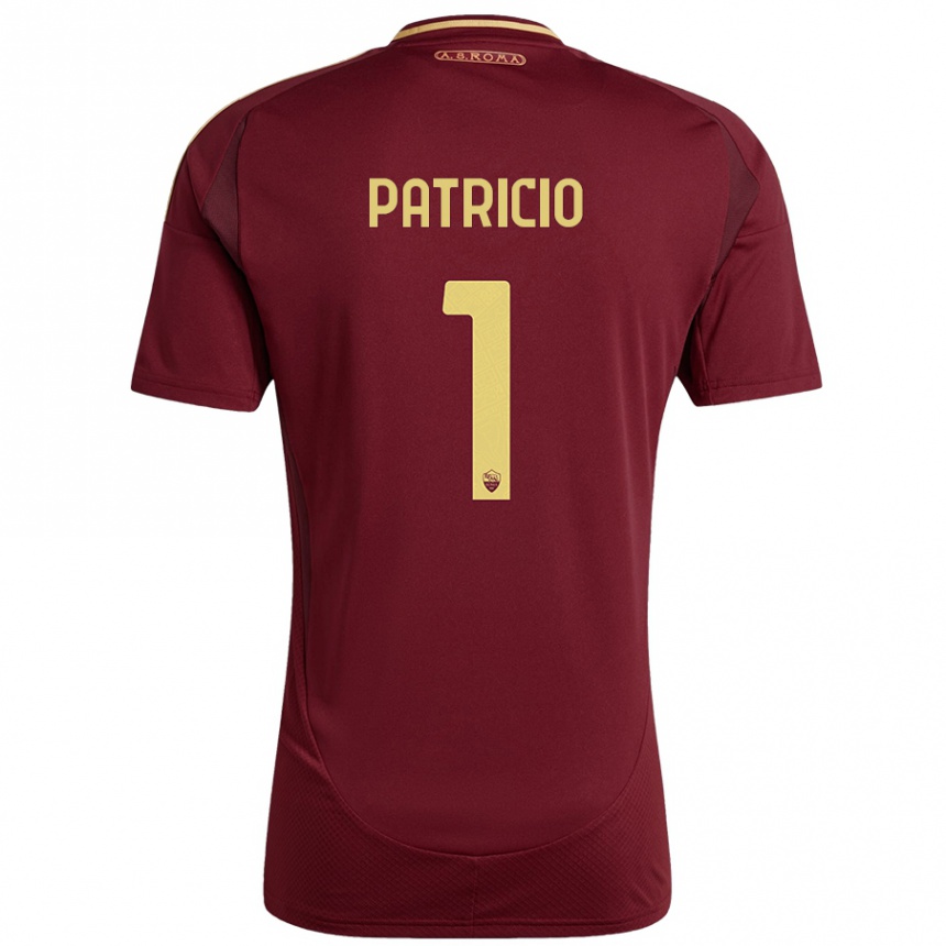 Vaikiškas Rui Patricio #1 Raudonas Rudas Auksas Namų Marškinėliai 2024/25 T-Shirt