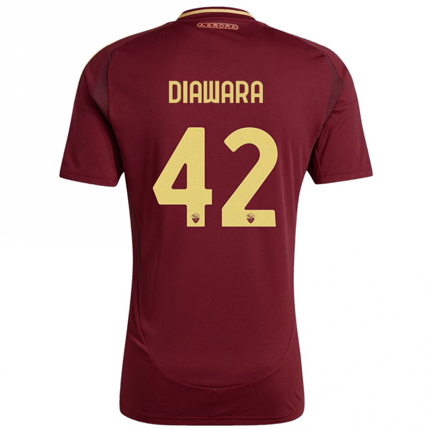 Vaikiškas Amadou Diawara #42 Raudonas Rudas Auksas Namų Marškinėliai 2024/25 T-Shirt