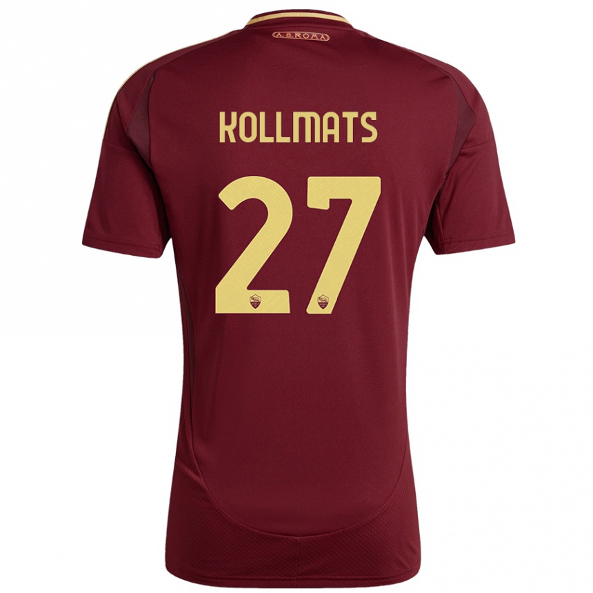 Vaikiškas Beata Kollmats #27 Raudonas Rudas Auksas Namų Marškinėliai 2024/25 T-Shirt