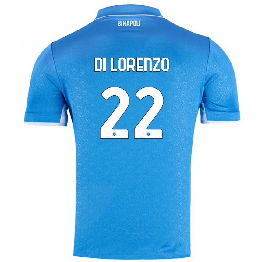 Vaikiškas Giovanni Di Lorenzo #22 Dangaus Mėlyna Namų Marškinėliai 2024/25 T-Shirt