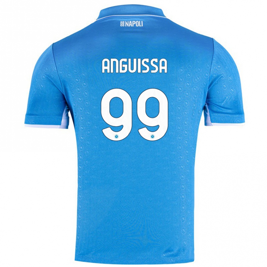 Vaikiškas Andre Zambo Anguissa #99 Dangaus Mėlyna Namų Marškinėliai 2024/25 T-Shirt