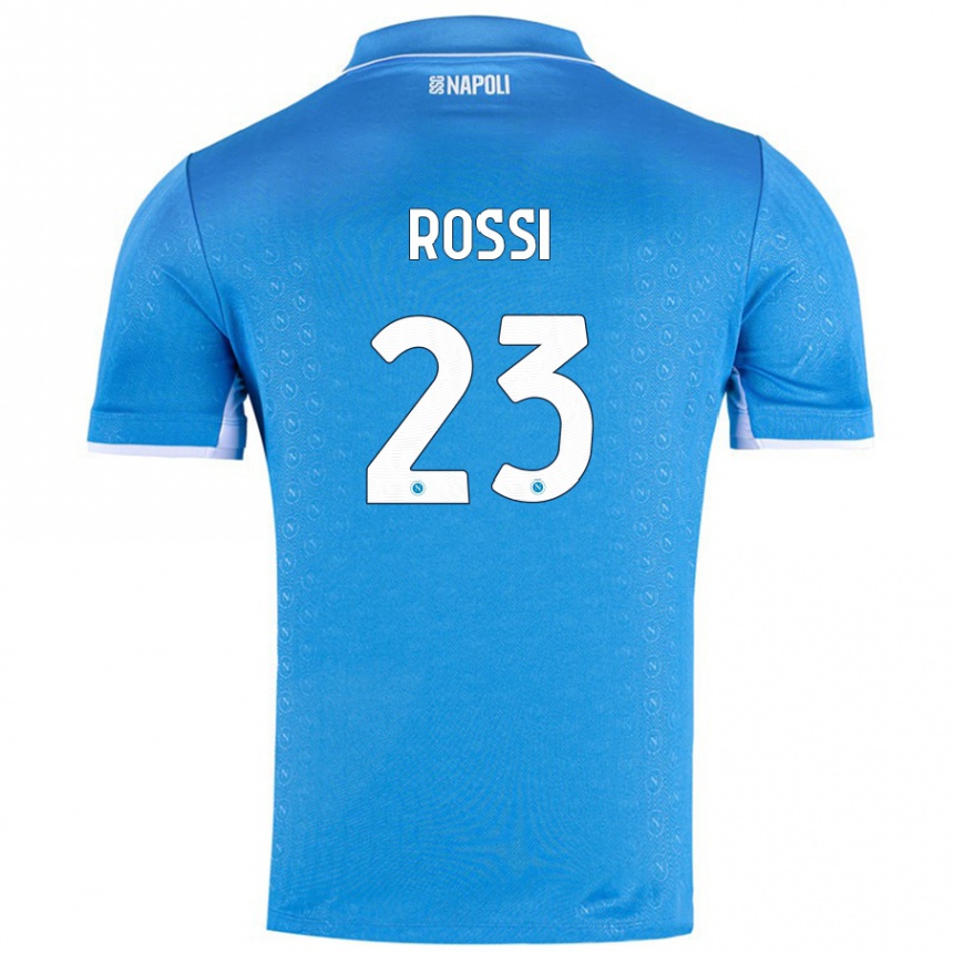 Vaikiškas Leonardo Rossi #23 Dangaus Mėlyna Namų Marškinėliai 2024/25 T-Shirt