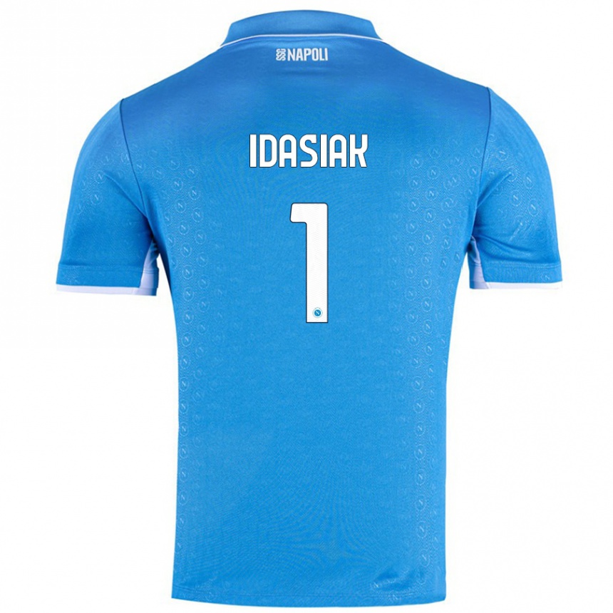 Vaikiškas Hubert Dawid Idasiak #1 Dangaus Mėlyna Namų Marškinėliai 2024/25 T-Shirt