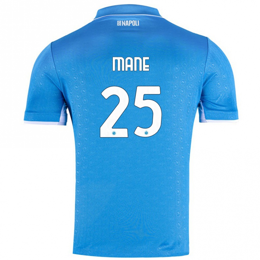 Vaikiškas Balla Mousa Mane #25 Dangaus Mėlyna Namų Marškinėliai 2024/25 T-Shirt