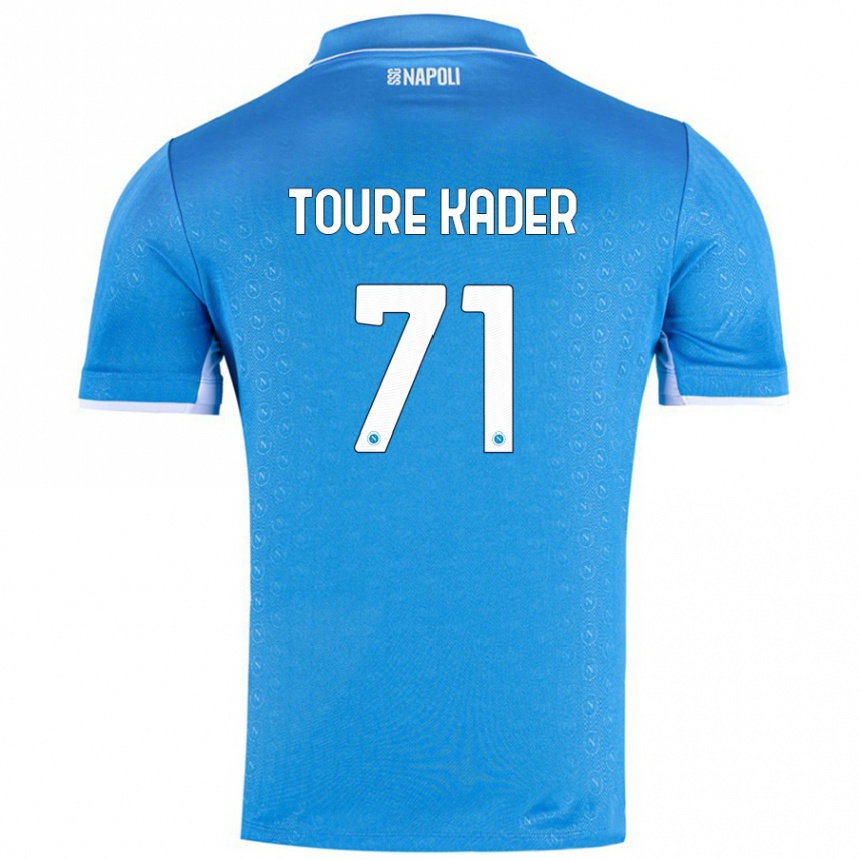 Vaikiškas Aziz Toure Kader #71 Dangaus Mėlyna Namų Marškinėliai 2024/25 T-Shirt