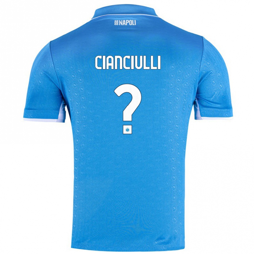 Vaikiškas Antonio Cianciulli #0 Dangaus Mėlyna Namų Marškinėliai 2024/25 T-Shirt