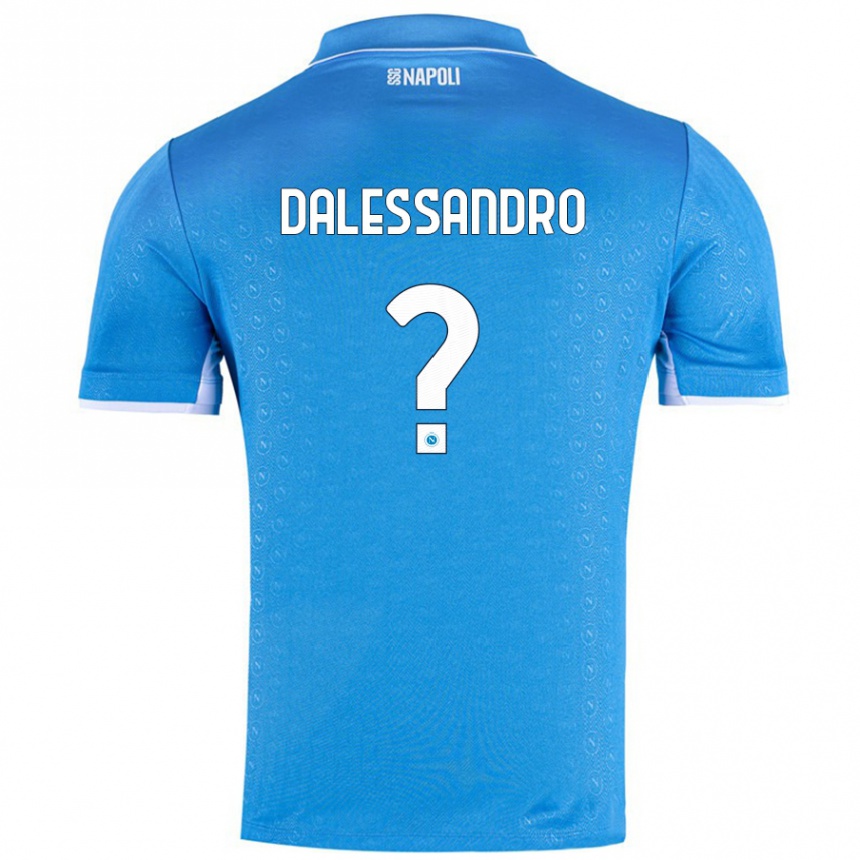 Vaikiškas Nicola Dalessandro #0 Dangaus Mėlyna Namų Marškinėliai 2024/25 T-Shirt