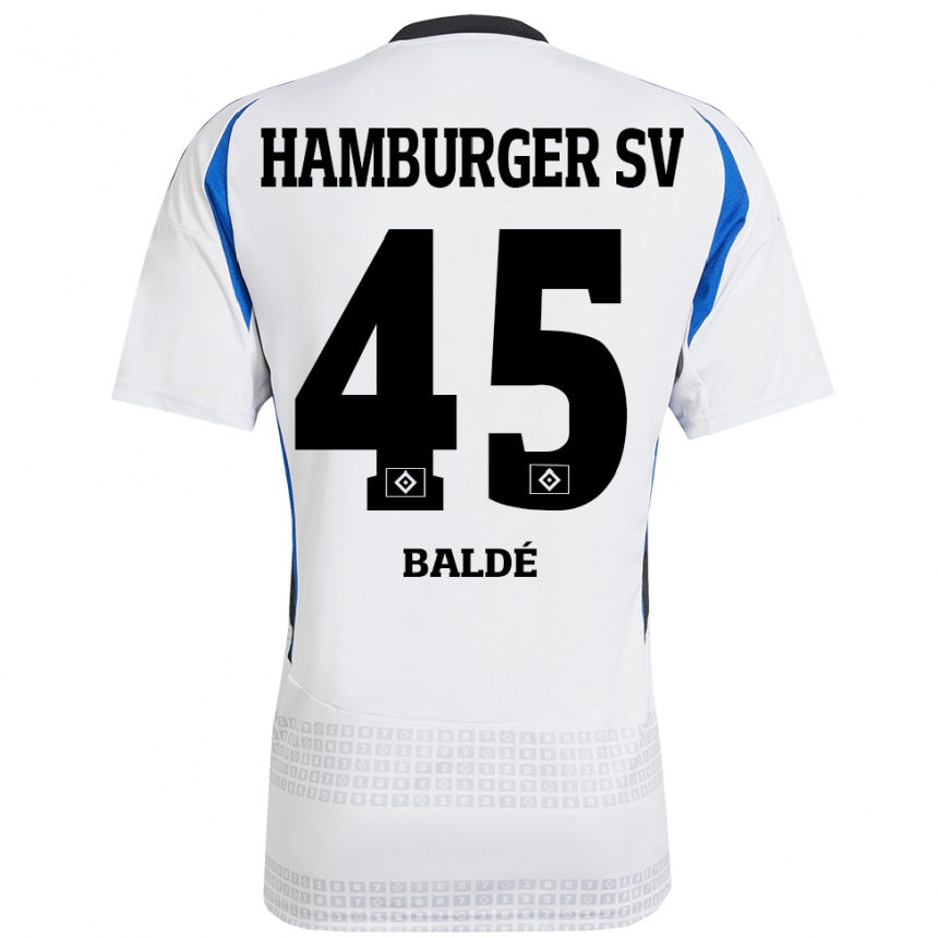 Vaikiškas Fabio Baldé #45 Balta Mėlyna Namų Marškinėliai 2024/25 T-Shirt