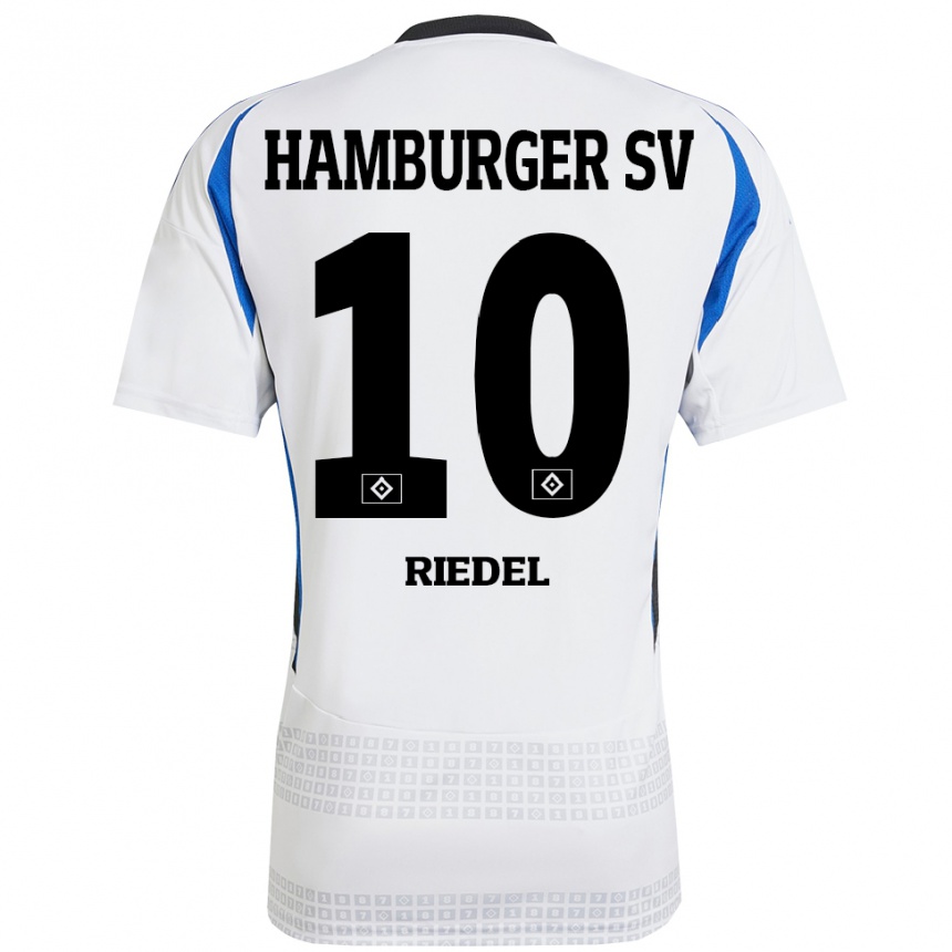 Vaikiškas Arnaud Riedel #10 Balta Mėlyna Namų Marškinėliai 2024/25 T-Shirt